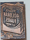 Vintage Printing Letterpress Printer Block Wood Metal Post s 40  Bran Flakes