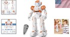 Programmable Smart Rc Robot With Led Lights For Kids - Age 3-8 Birthday Gift
