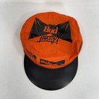 Vtg 80s Budweiser bud Light Bud Thirsty  Bat Orange Black Painters Cap Halloween