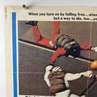 Gypsy Moths Movie Poster  fine  Half Sheet 1969 Sky Diving 912