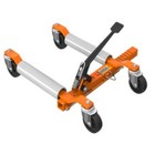 3000lbs Car Wheel Dolly  12 wheel  Ratchet Foot Pedal  2-piece Set Orange