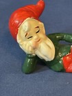 Vintage Mid Century Christmas Santa Elf Sleepy Gnome Chalkware Figurine 4    Japan