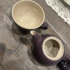 Le Creuset Tea For One Set 300ml Purple Cup 200 Ml Stoneware Rare