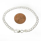 Sterling Silver Baby Children Charm Bracelet Parallelo Double Link 925 Italy 4mm