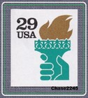 Scott  2531a Liberty Torch 29c  self-adh  Imperf  Atm Booklet Single  1991 Mnh