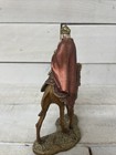 Wise Man Nativity Replacement Piece  Made In Italy Figure  Vintage Hard Rubber