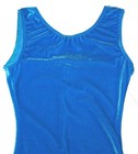 Motionwear Biketard Unitard Tank Bodysuit Gymnastics Teal Velvet   1400 New Girl