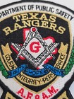 Texas Rangers Patch Department Of Public Safety A f  a m  Masonic Lodge