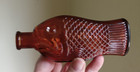 6 1 4  small Size Figural Fish Cod Liver Oil Bottle Eli Lilly Indianapolis 1920s