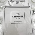 Chanel Beaute No 5 Perfume Bottle Wishlist Notepad Lined Desk Novelty Gwp New