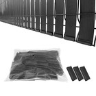 Black Mouting Bracket For Chain Link Fence View Blocking Privacy Tape Weave