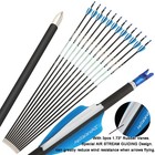 32  Pure Carbon Arrows  001  Sp300-1000 Vanes Archery Id4 2mm Bow Hunting Target