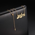 Personalized Name Necklace Custom Sterling Silver Gold Nameplate Jewelry Gift