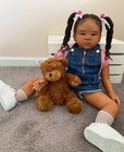 28inch Reborn Baby Doll Kits Hand-rooted Hair Realistic Painted Toddler Diy Toys