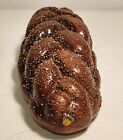 Faux Fake Large Braided Bread Loaf Realistic Food Display Artificial Prop Seed