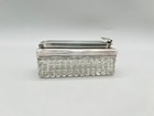 Victorian Cut Glass   Sterling Silver Travelling Inkwell  G  Reid  London  1839