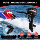 Hangkai 2 Stroke 12hp Outboard Motor Heavy Duty Boat Engine Water Cooling 169cc