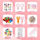 2500  Rubber Bands For Bracelets 28 Colors Bracelet Making Kit Rubber Band Loom 