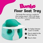 Bumbo Baby Infant Portable Foam Floor Seat With Play Top Tray Attachment  Aqua