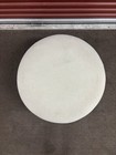 Wilmington Round Ottoman Cream Boucl   30    Upholstered Accent Stool