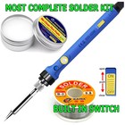 Soldering Iron Electric Gun Adjustable Temperature 60w Welding Solder Wire Kit