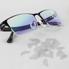 40pcs Clear Adhesive Anti-slip Silicone Nose Pads Gasket Stick On For Eyeglasses