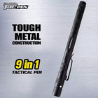 Tac Pen  9 In  1 Aluminum 30 Lumens Tactical Pen And Flashlight