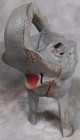 Vtg Cast Iron Elephant Piggy Coin Bank 50 yrs Raised Trunk Heavy Gray 10  Read