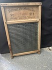 Antique National Washboard Co  No  511 Glass Laundry Washboard Saginaw