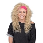Retro 80s Aerobic Instructor Deluxe Wig   Headband Halloween Cosplay Costume Set