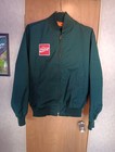 Vtg 90 s Coca-cola Dark Green Employee Bomber Coat By Cintas Size Large Coke