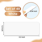 48 Pieces White Magnetic Dry Erase Labels real Reusable Strips For Classroom Hom