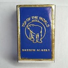 Vintage Top Of The World Hotel Barrow Alaska Match Box Wooden Matches Unstruck