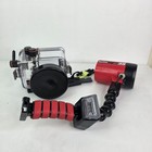 Ikelite Digital Underwater Housing Camera Heavy Plexiglass Dive Case And Light