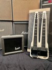 Supro valco Comet Double Neck 6 6-string Lap Steel 1956 White W  Supro Amp case