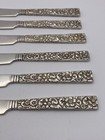Antique Set Of Six  6  Jacobi   Jenkins Sterling Silver Butter Knives W monogram