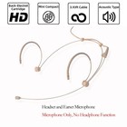 Headset Microphone Discreet Headworn Ear Hook Earset Over The Ear Mic For Sen   