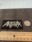 New Anthrax Band Iron On Patch  Black silver  3  By 1 5   Nice- A Deal   1 Ships