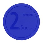Pyrex 325-pc 2 5 Quart 10  Round Blue Storage Lid Cover 2pk New For Mixing Bowl