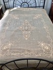 Antique 1920s Tambour Lace Embroidered Appliqu   Double Bedspread Buy-it-now