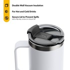 Rtic 20 Oz Travel Mug Stainless Steel Vacuum Insulated Spill Proof Hot Cold C   