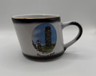 Vintage Ricordo Di Pisa Mug Leaning Tower Duomo Gold Rim Italy