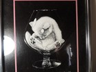Vintage 1978 Etching Print Kitty Cocktails Signed Campbell Cat Art Hgi Giftware