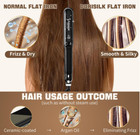 2-in-1 Professional Steam Flat Iron Hair Straightener Styler Ceramic Tourmaline