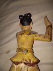 Antique Polychrome Wooden Carving Santos saint  Dancer Thai Or Southeastern Asia
