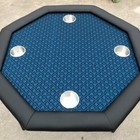 Blue Two Tone Suited Speed Cloth Poker Table Felt 100  Polyester 120x60 New