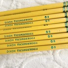 Lot Of 9 Ticonderoga Dixon  2 Pencils Hb Yellow New No Box