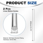 Linear Motion Rods  2pcs 6mm X 400mm 0 24 x15 75   Linear Rail Rod Shaft Guide