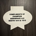 Original Eaa Oshkosh 2013 Decal  2 75   Champion Aerospace Inc Spark Plug   