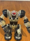 Wowwee Mini Robosapien 6    Humanoid Toy Robot Black   Clear Works Red Eyes